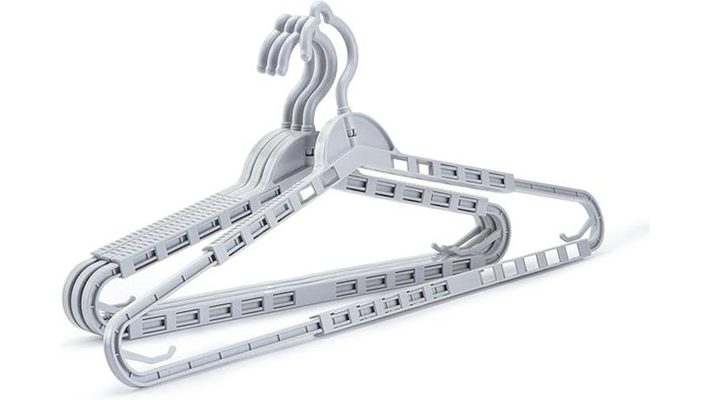 Best Travel Hangers for Heavy Winter Coats (Won’t Snap) 8 houseday 4pack rotating gray