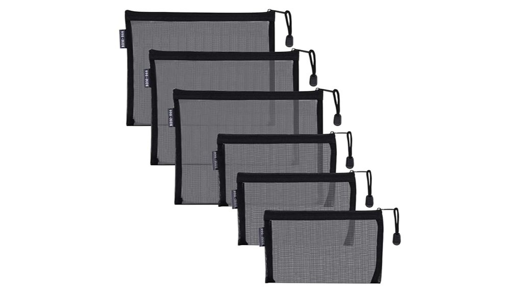 Best Travel Pouches for Tiny Treasures: Zip or Drawstring 3 hrx black mesh bags