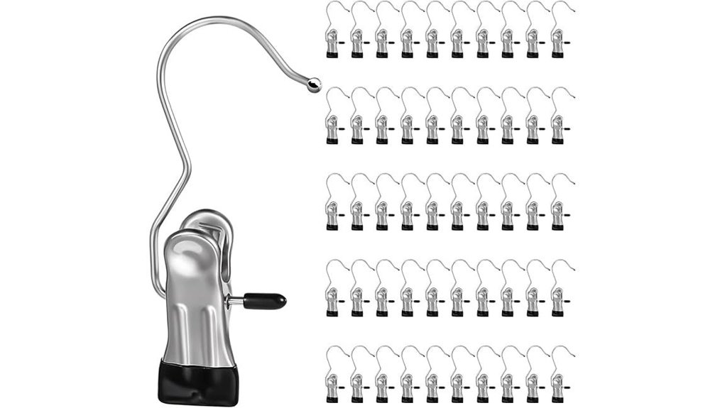 Top Shower Shoe Drying Hooks (Clip-On) That Won’t Fall Off 10 hundred stainless steel clips