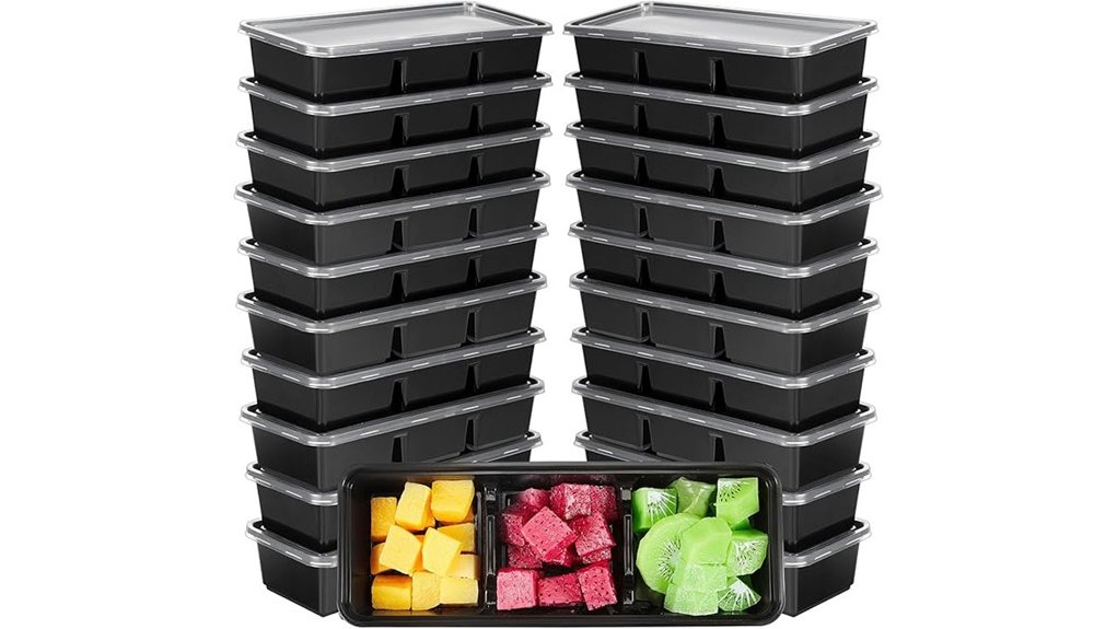 hushee 3 compartment 17oz bento