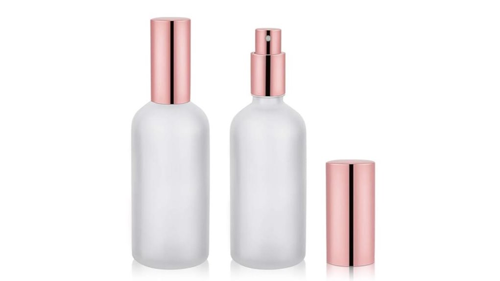 Travel Spray Bottles for Skincare (Fine Mist Picks) Easy Mist 5 hydior small glass atomizers