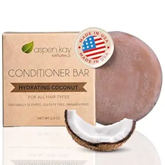 Solid Conditioner Bars Slip & Detangle Curly Hair on the Go 7 hydrating coconut argan bar