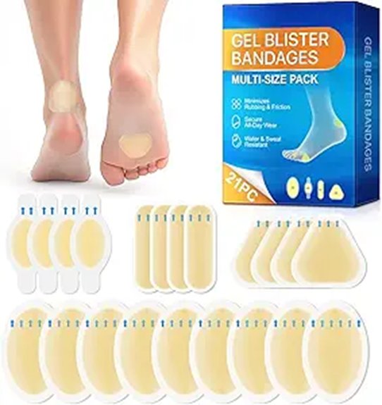 Best Blister Plasters to Keep Sweaty Feet Dry 2 hydrocolloid gel bandages feet