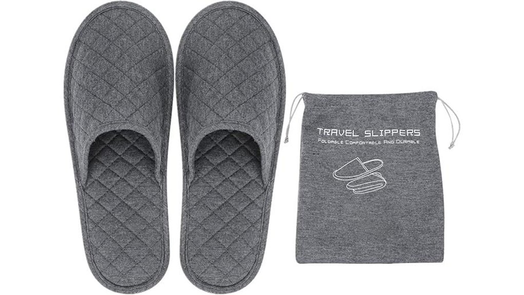 Travel Slippers with Washable Soles Loved by Hotel Guests 2 ibluelover foldable travel slippers