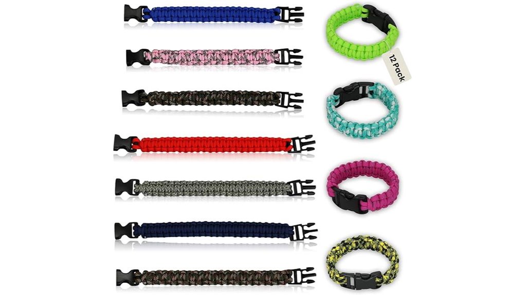 iconikal 12 pack paracord bracelets