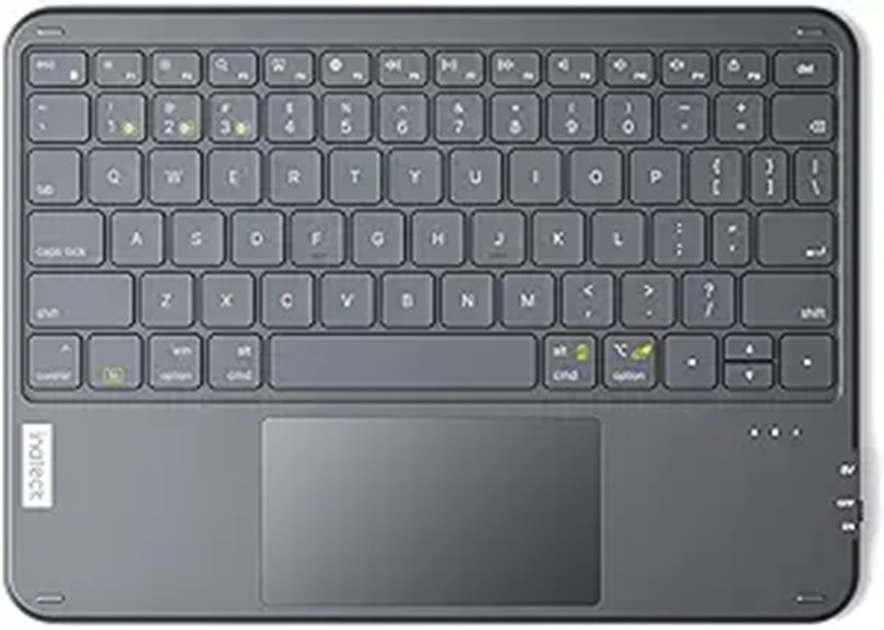 The Travel Keyboard + Trackpad Combo (Compact) That Sticks 12 inateck bluetooth touchpad keyboard