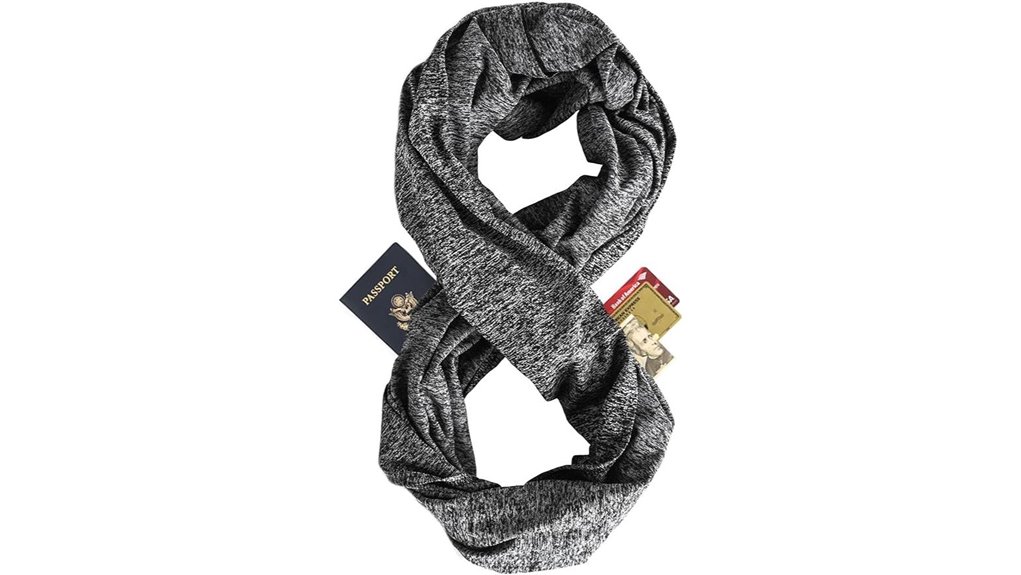 Top Travel Scarves with Hidden Pockets for Secure Carry 3 infinity scarf loop pockets