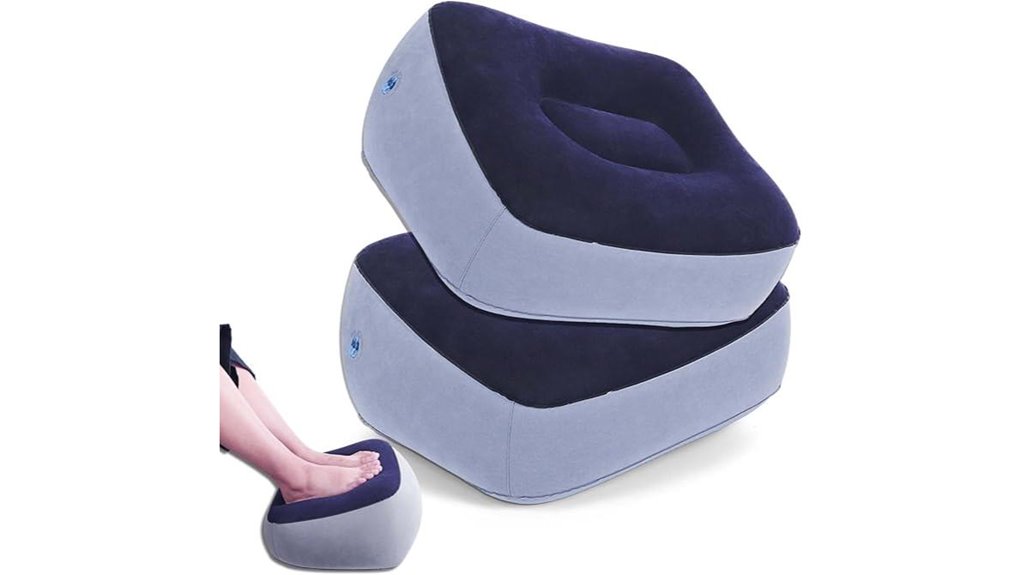 inflatable adjustable two piece rest