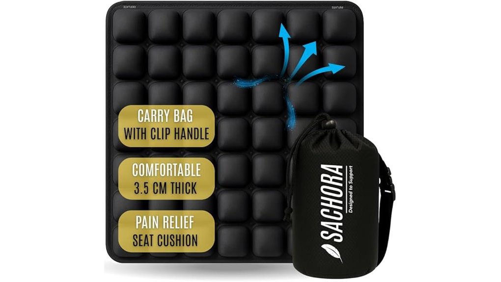 Travel Seat Cushions That Turn Long Flights Into Cozy Lounges 14 inflatable airplane office cushion