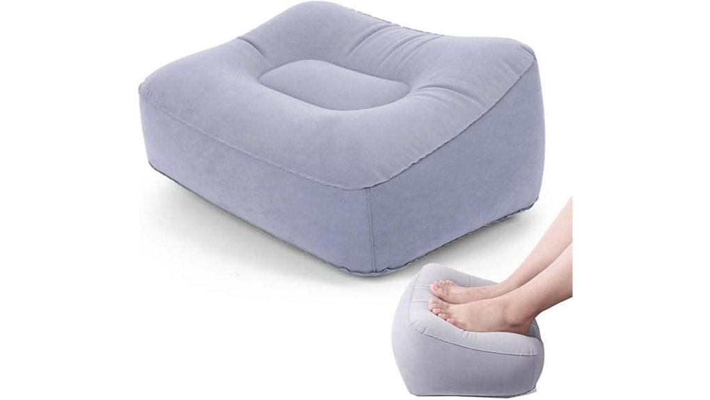 inflatable airplane office footrest