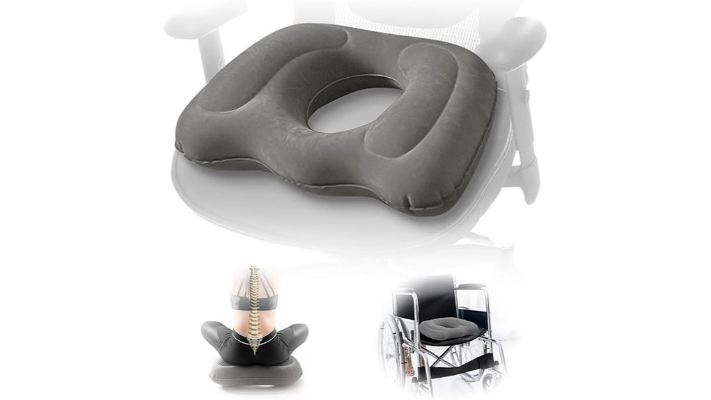 inflatable donut coccyx pillow
