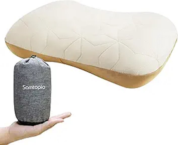inflatable lightweight washable pillow