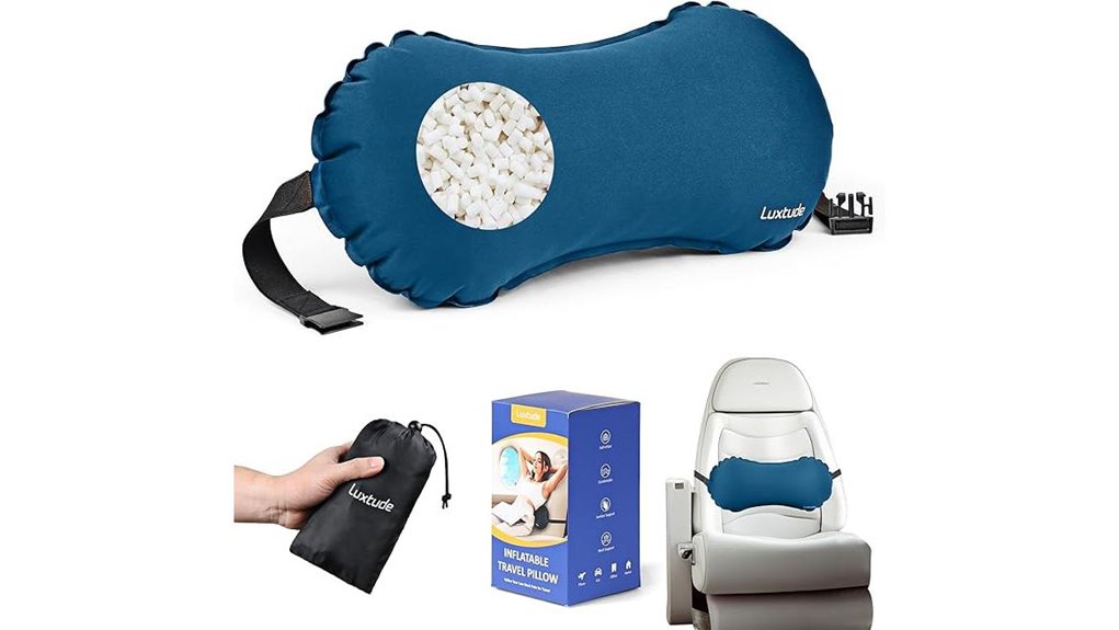 Packable Lumbar Rolls For Travel (Inflatable) Change Your Back 11 inflatable lumbar travel pillow