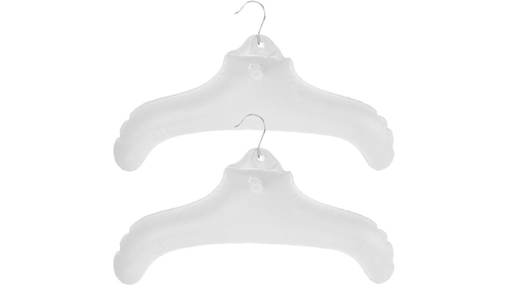 inflatable travel garment rack