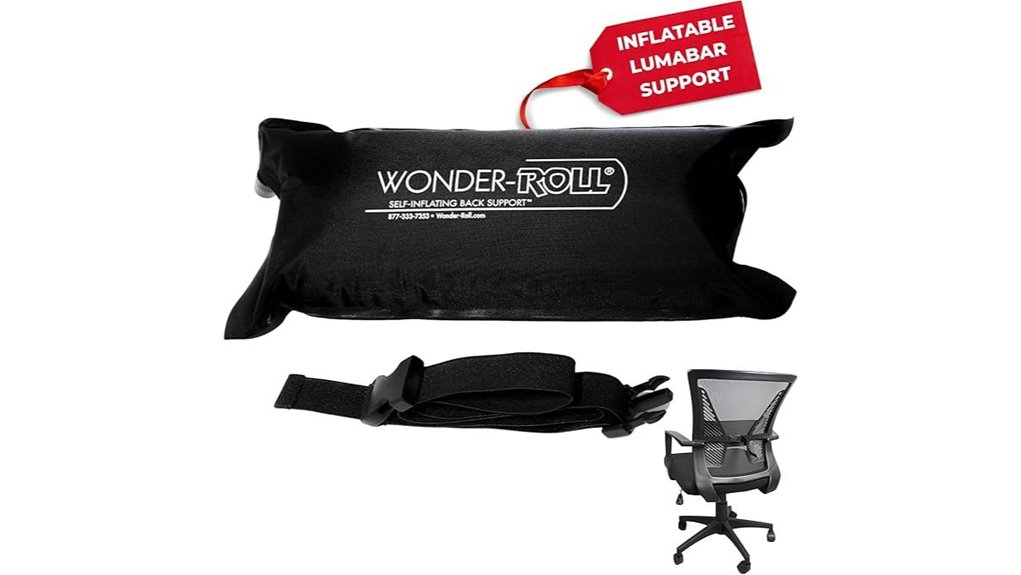 Packable Lumbar Rolls For Travel (Inflatable) Change Your Back 5 inflating lumbar roll pillow