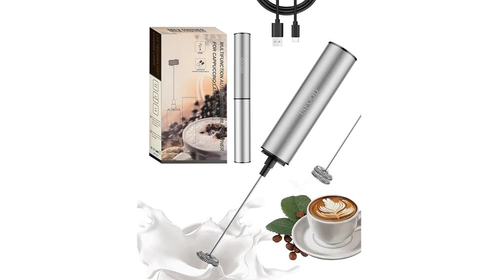 The Best Compact Milk Frothers for Travel (Battery/USB) 5 infood milk frother rechargeable