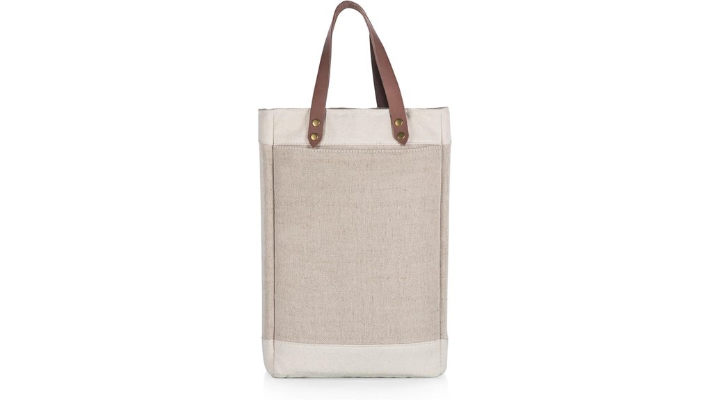 Best Insulated Wine Totes to Keep Your Picnic Sip Fresh 4 insulated 2 bottle jute bag