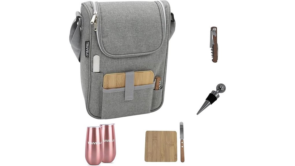Best Insulated Wine Totes to Keep Your Picnic Sip Fresh 7 insulated 2 bottle wine charcuterie