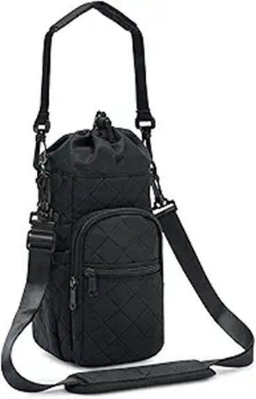 Crossbody Bags Fit a Full Size Water Bottle Handsfree Hydration 14 insulated bottle carrier pocket