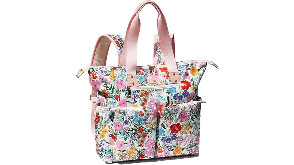 Versatile Convertible Backpack Totes (2-in-1 Carry) That Double 1 insulated diaper tote backpack