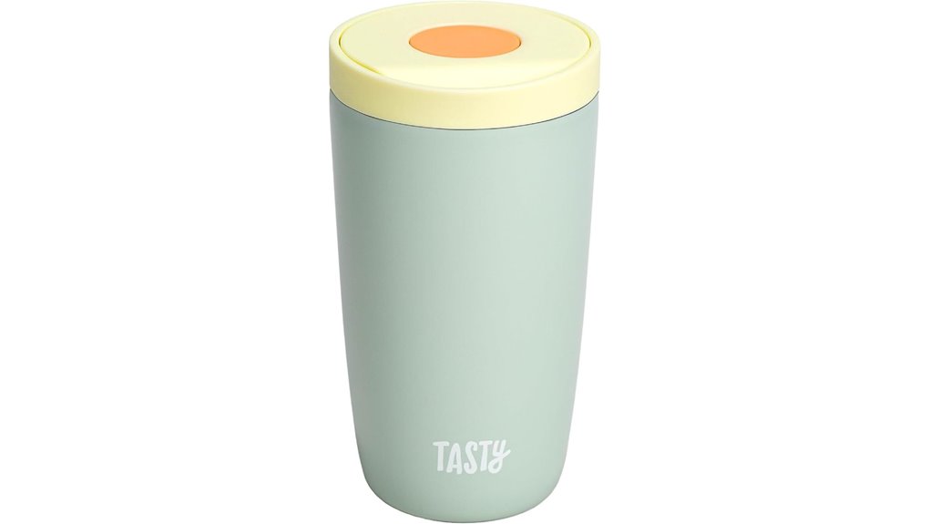 Travel Coffee Mugs With One-Hand Open Lids: Coffee on-the-Go 2 insulated leak proof 12oz mug