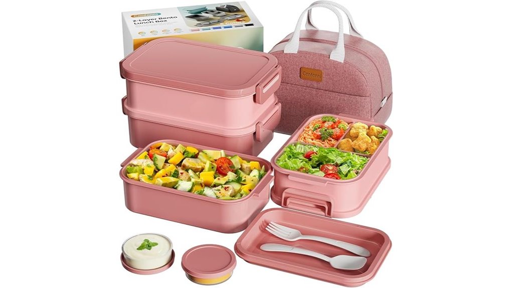 Top Leak‑Resistant Bento‑Style Lunch Boxes for Day Tours 4 insulated leak proof bento box