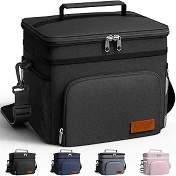 Compact Cooler Totes That Keep Your Picnic Snacks Fresh 13 insulated leak proof four pocket lunchbox