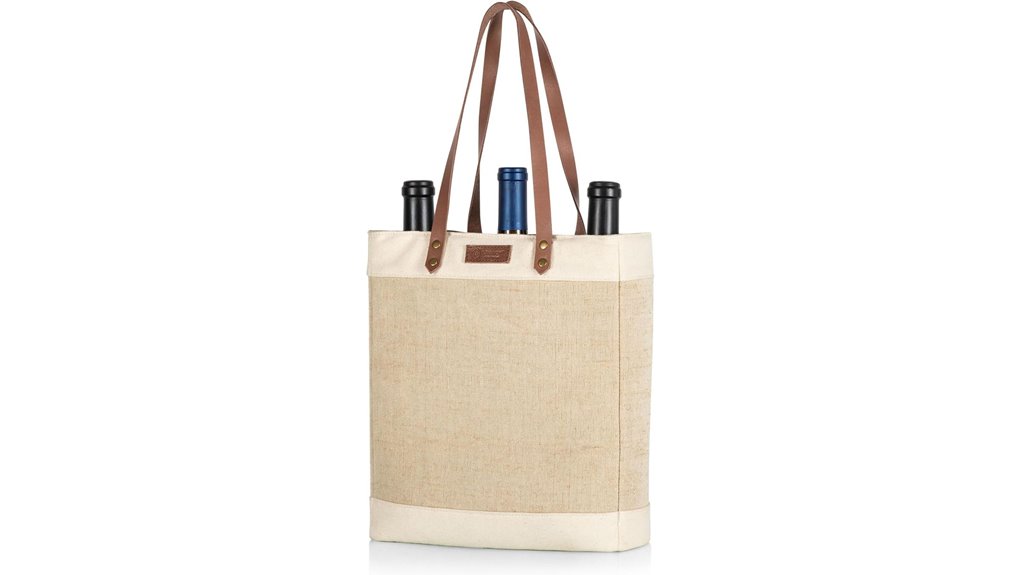 Best Insulated Wine Totes to Keep Your Picnic Sip Fresh 12 insulated pinot jute bag