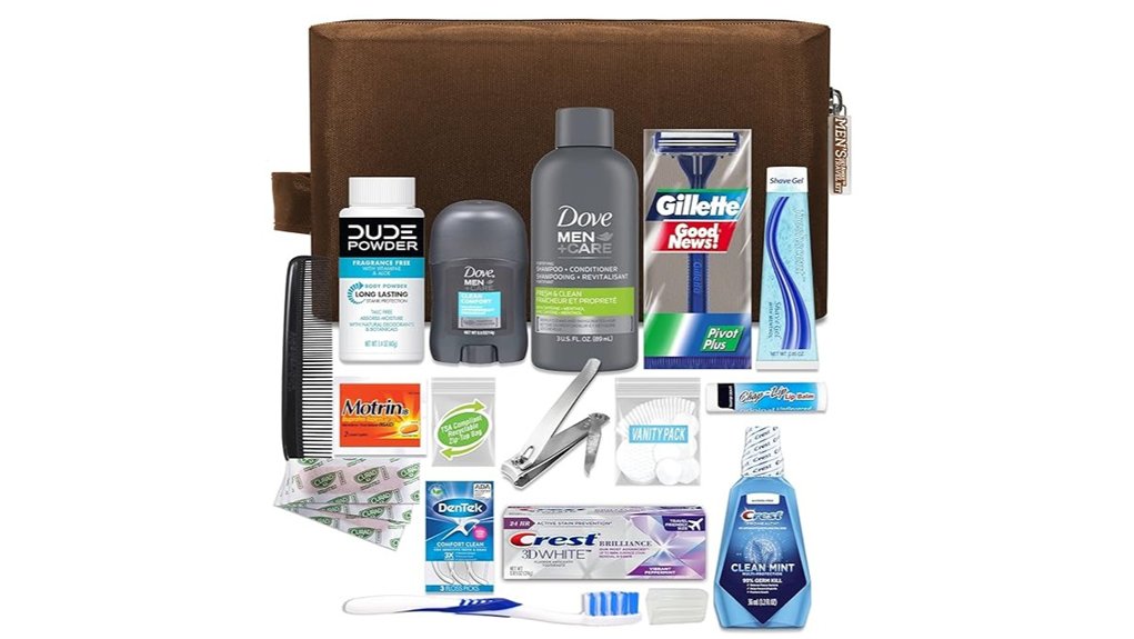 Essential TSA‑Safe Grooming Kits for Seamless Carry‑On Travel 6 international 20 piece dove pack