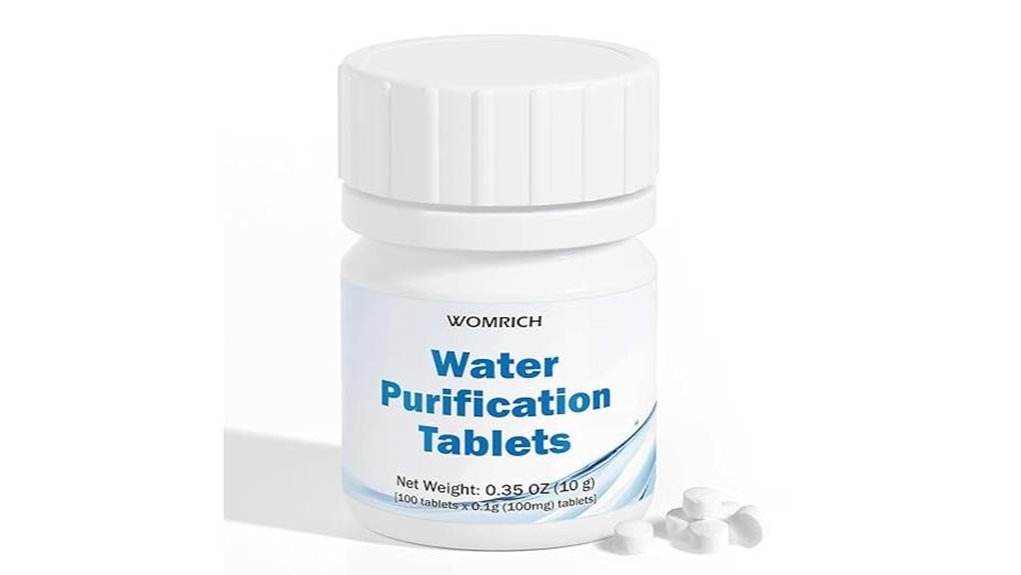 Top Purification Tablets for Travel (Compact Backup) 10 iodine free 100 purification tablets