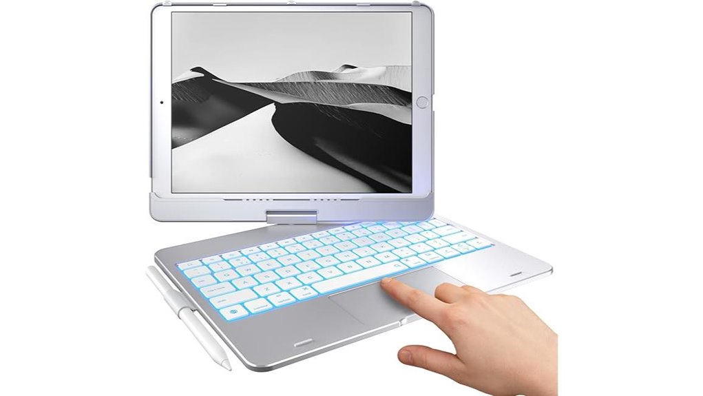 ipad keyboard touch trackpad