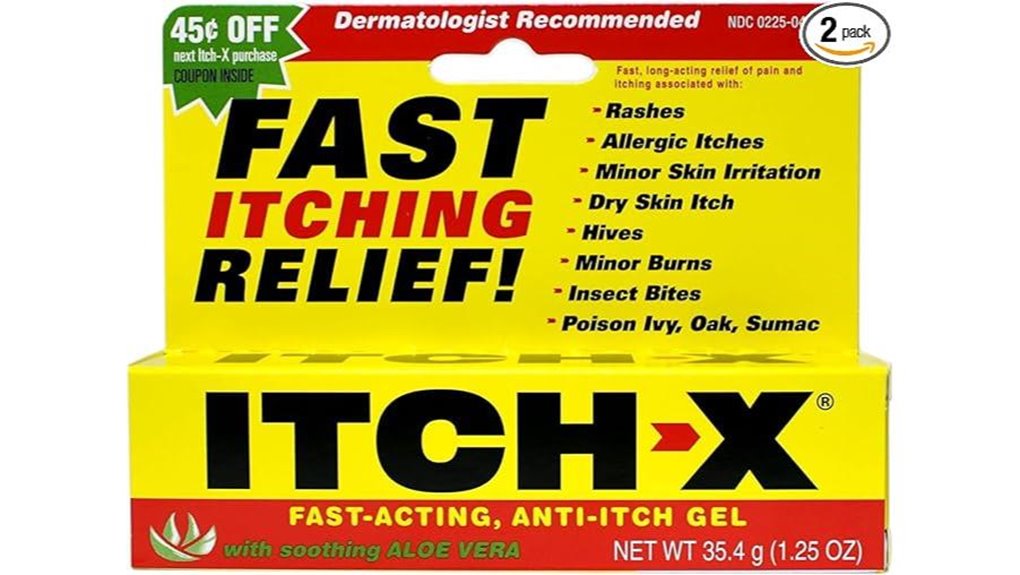 Travel-Size Anti-Itch Creams Non-Greasy Formulas You Need 6 itchx aloe gel pack