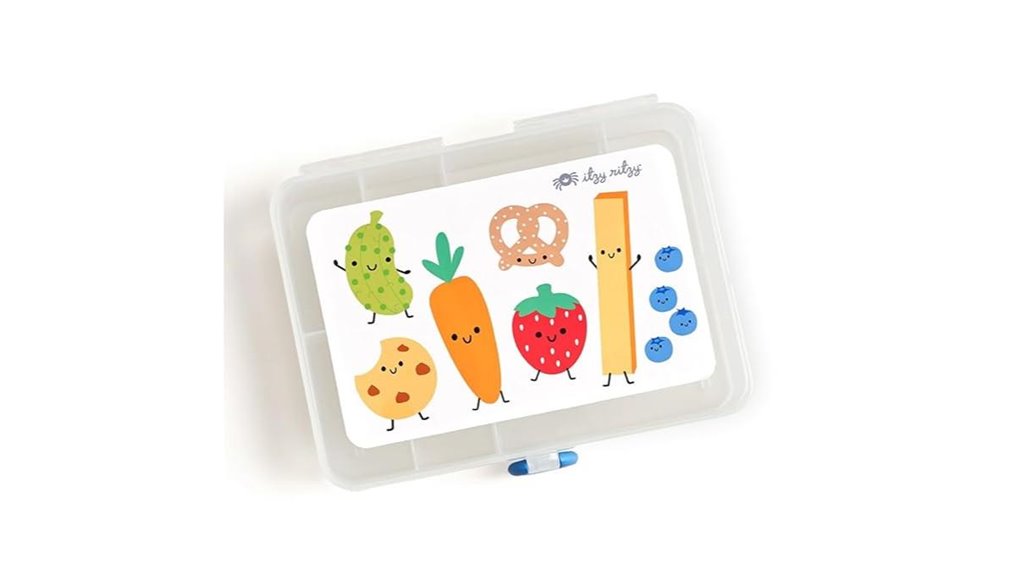 Best Bento Snack Boxes for Train Travel That Keep Food Fresh 5 itzy six compartment bpa free box
