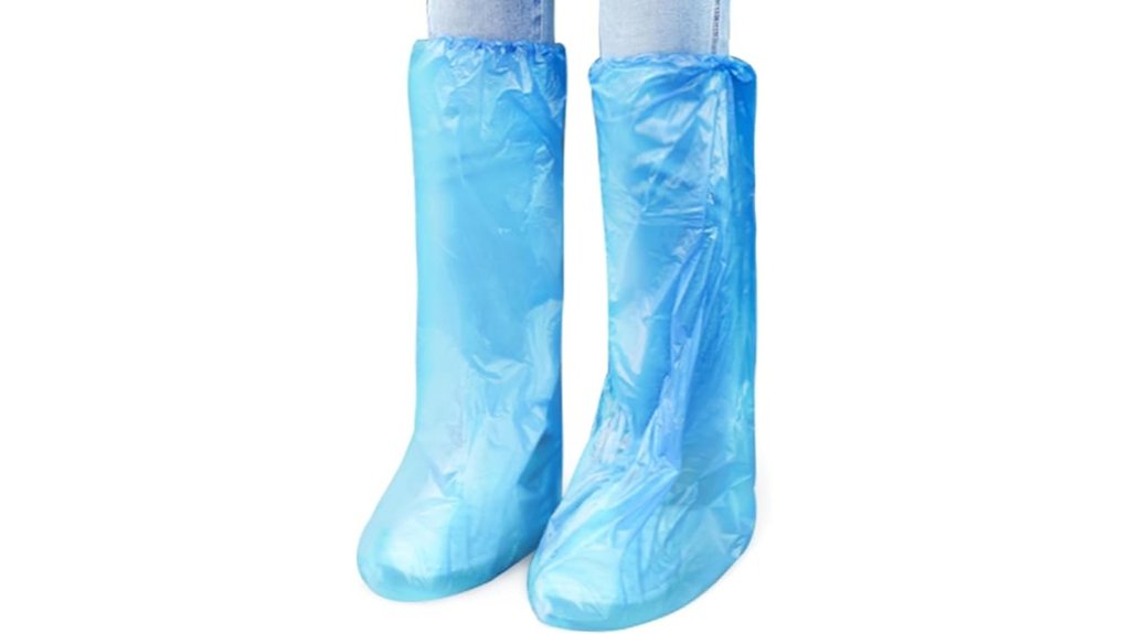 Travel shoe covers for slush that stay compact, grippy & dry 15 iwieiairi 60 pack blue shoe covers
