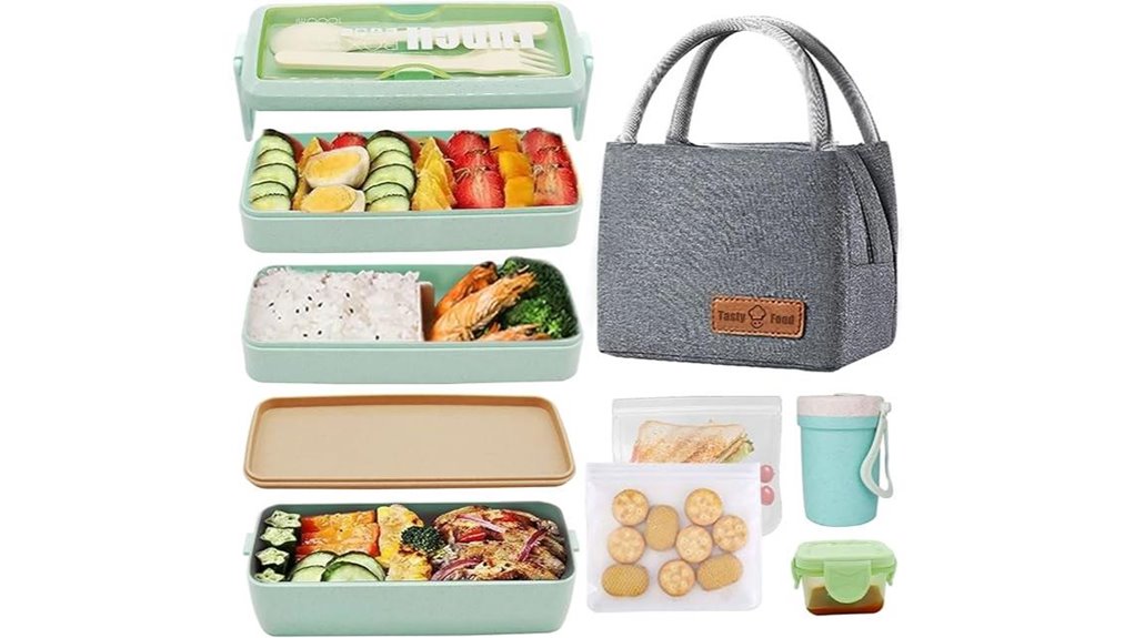 Top Leak‑Resistant Bento‑Style Lunch Boxes for Day Tours 14 japanese 3 layer leakproof bento