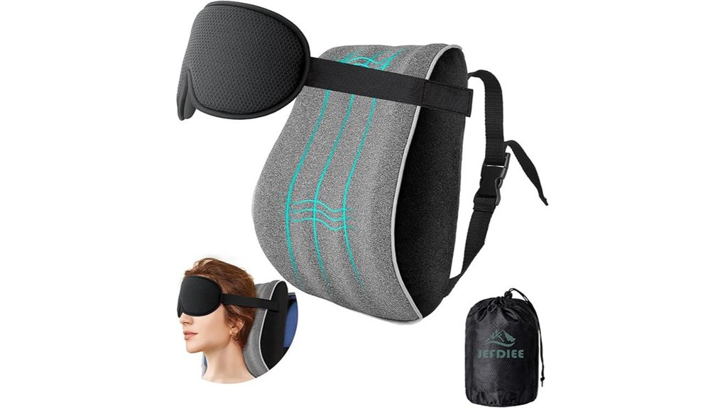 Travel Neck Pillows That Keep Your Head in Place 9 jefdiee travel pillow mask