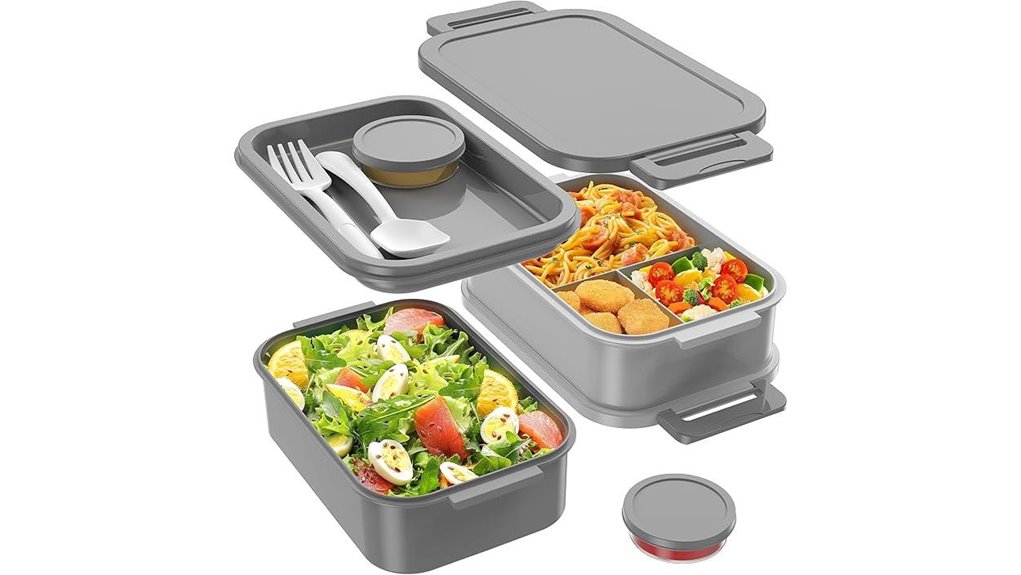 Top Leak‑Resistant Bento‑Style Lunch Boxes for Day Tours 3 jelife 72oz adult bento