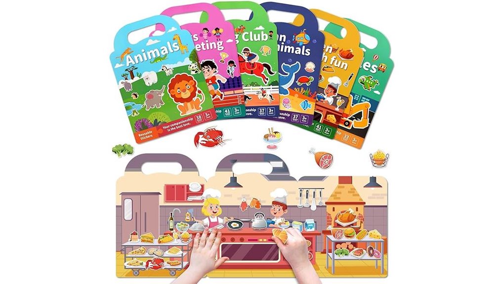 Reusable Sticker Books Toddlers Love for Creative Fun 11 jelly sticker activity books