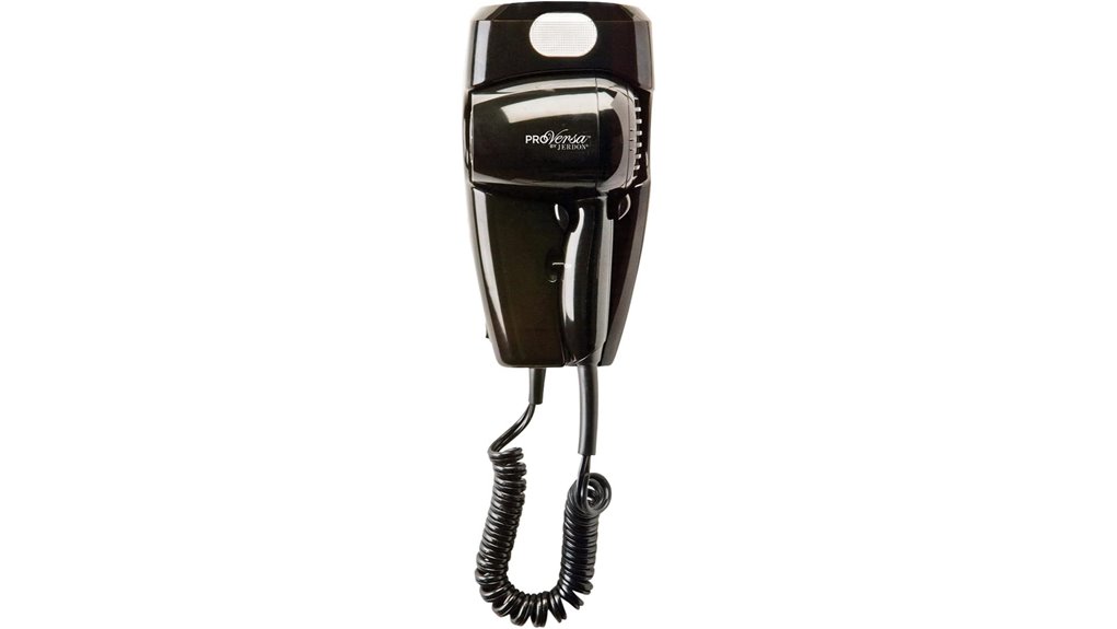 jerdon black wall mounted dryer