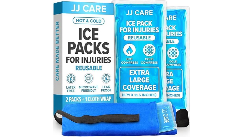 Best Reusable Ice Pack Sleeves for Swelling On Go (Slim Gel) 13 jj gel ice packs