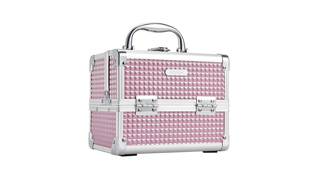 Top Spillproof Travel Makeup Palettes (Hard Cases) That No Leak 10 joligrace dual tray mirror case