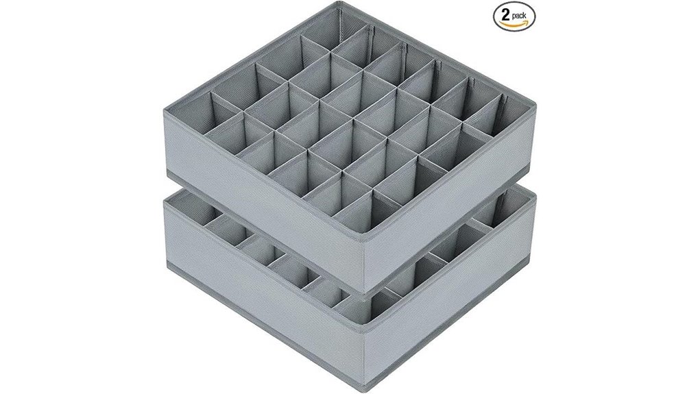 Packing Organizers: Drawer-Style Cubes for Underwear & Socks 1 joyoldelf grey 2 pack organizer