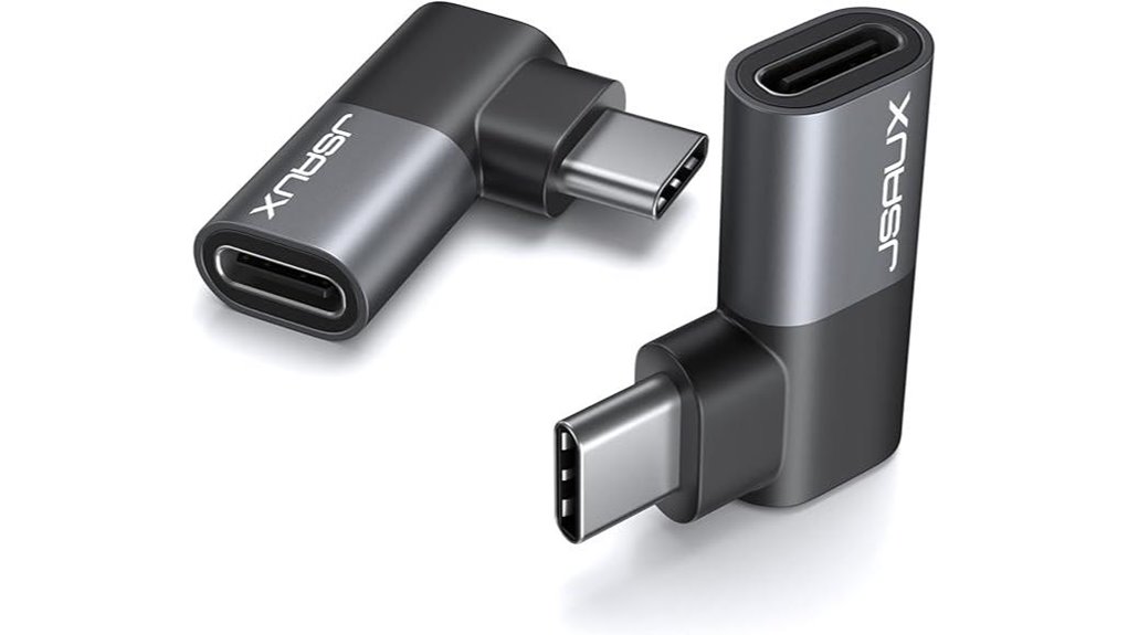 Highly Reliable USB-C Right‑Angle Adapter (Strain Relief) 6 jsaux 90 100w adapter