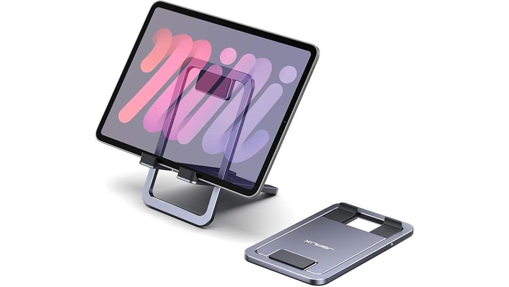 Foldable Tablet Stand (Tray-Table Friendly) for Work & Travel 8 jsaux universal portable stand