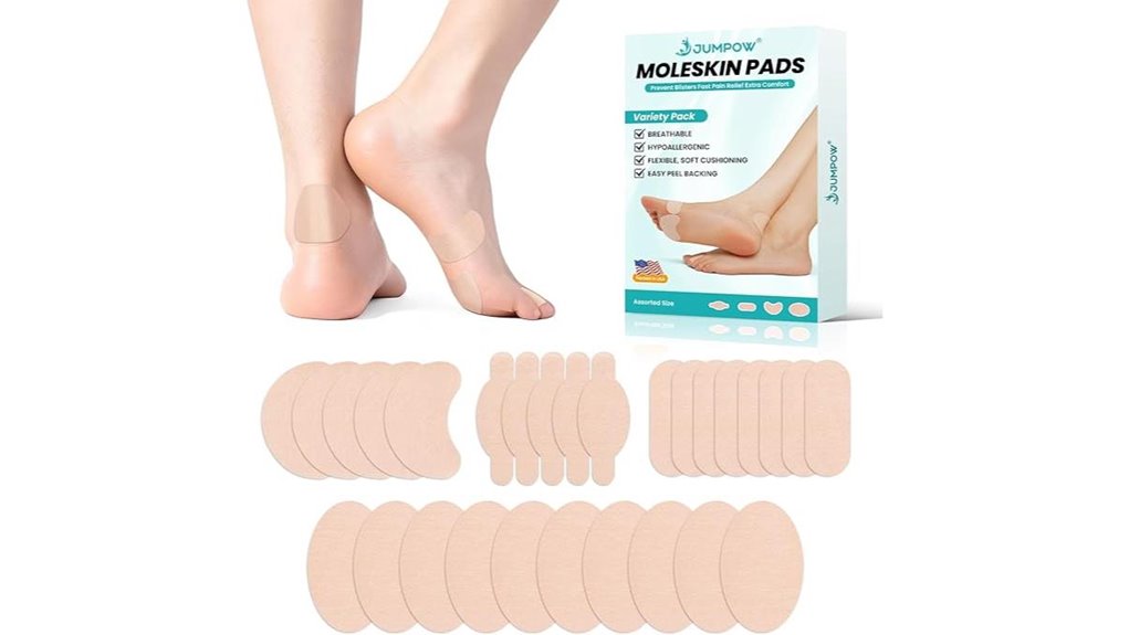 Moleskin Alternatives for Travel Hot Spots (Stay-Put Patches) 10 jumpow moleskin 28 pack adhesive