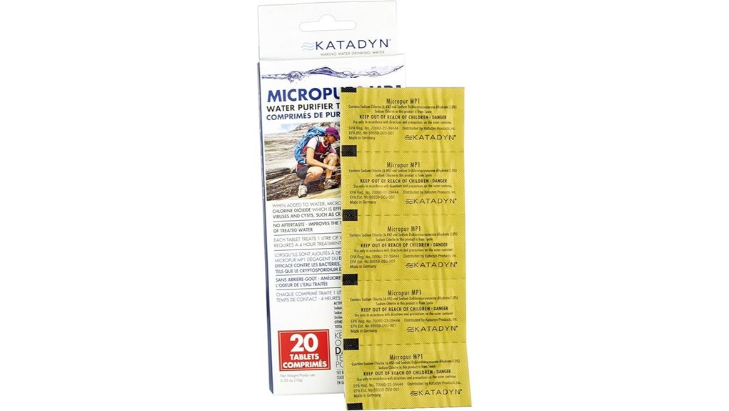 Top Purification Tablets for Travel (Compact Backup) 9 katadyn micropur 20 tablets