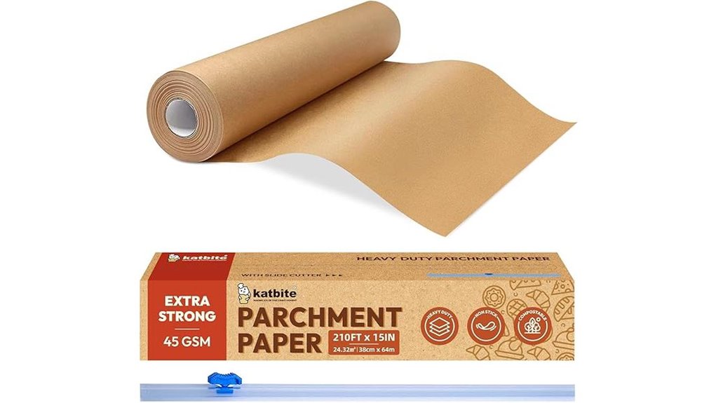 The Best Parchment Paper Roll for Baking Perfection 8 katbite 260sqft slide cutter