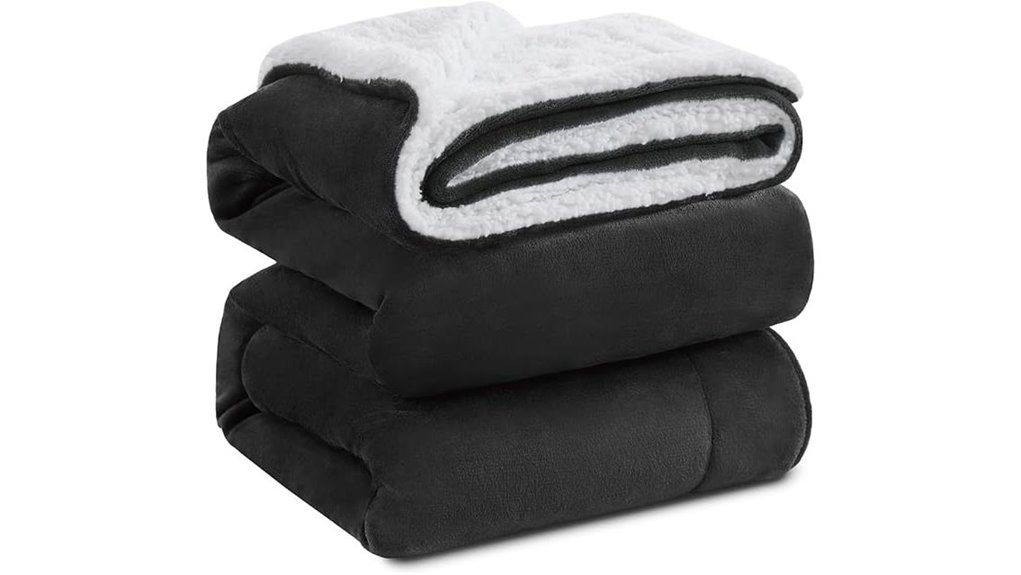 kawhome sherpa queen blanket