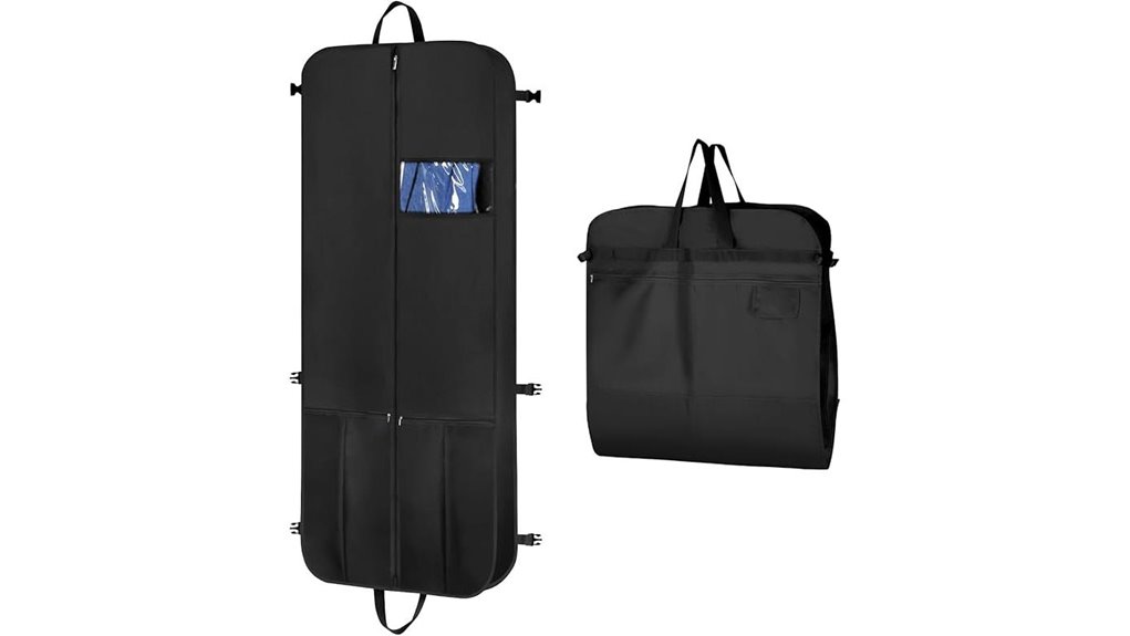 travel garment bags for coats (folding, overhead-friendly) 10 keegh 54 tri fold 4pockets