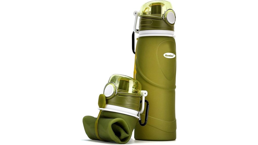 Top Collapsible Silicone Water Bottles for On-the-Go Hydration 15 kemier collapsible 750ml bottle